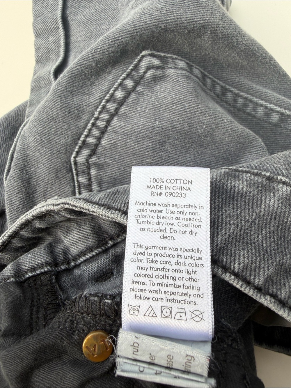 Pacsun Charcoal Gray High Rise Jean Mom Shorts 26 Baddie Washed Faded Black EUC - Picture 4 of 11